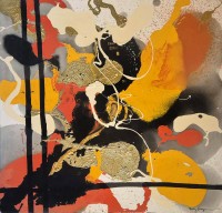 Ayesha Siddiqui, 36 x 36 Inch, Oil on Canvas, Floral Painting, AC-AYS-152